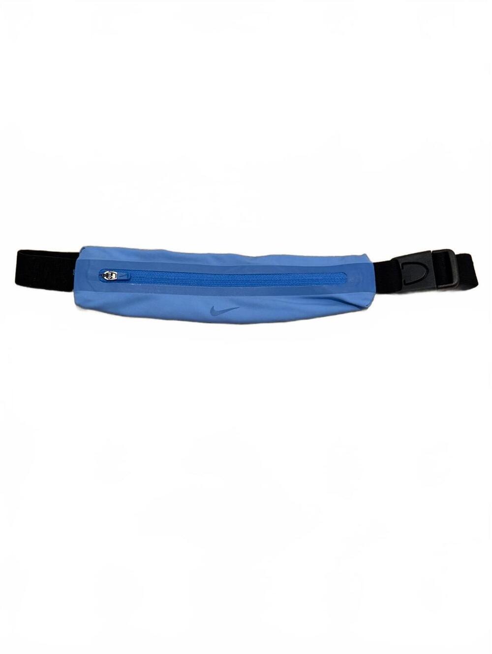 Nike Blue Nylon Adjustable Waist Fanny Pack Running Workout Belt